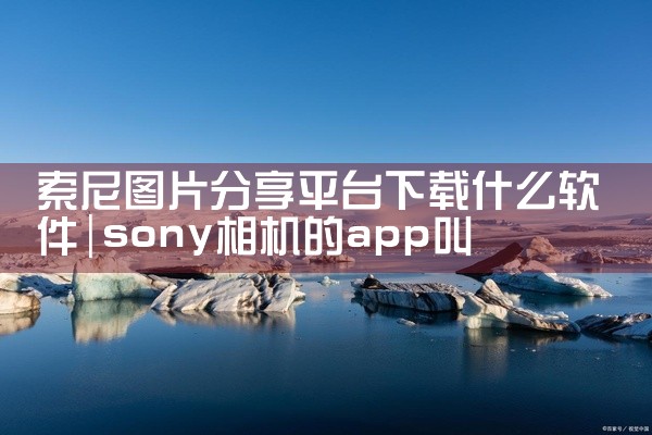 索尼图片分享平台下载什么软件