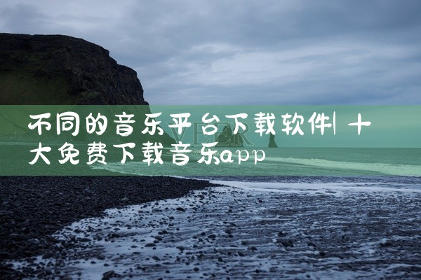 不同的音乐平台下载软件